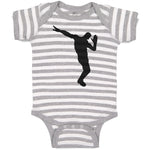 Baby Clothes Silhouette Floss Dance Style Position Baby Bodysuits Cotton