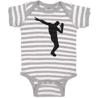 Baby Clothes Silhouette Floss Dance Style Position Baby Bodysuits Cotton