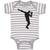 Baby Clothes Silhouette Floss Dance Style Position Baby Bodysuits Cotton