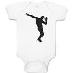 Silhouette Floss Dance Style Position