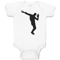 Silhouette Floss Dance Style Position