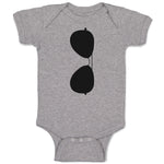 Baby Clothes Stylish Black Sunglass Baby Bodysuits Boy & Girl Cotton