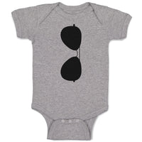 Baby Clothes Stylish Black Sunglass Baby Bodysuits Boy & Girl Cotton