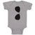 Baby Clothes Stylish Black Sunglass Baby Bodysuits Boy & Girl Cotton