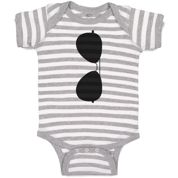 Baby Clothes Stylish Black Sunglass Baby Bodysuits Boy & Girl Cotton