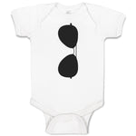 Baby Clothes Stylish Black Sunglass Baby Bodysuits Boy & Girl Cotton