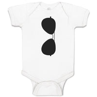 Baby Clothes Stylish Black Sunglass Baby Bodysuits Boy & Girl Cotton
