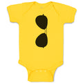 Baby Clothes Stylish Black Sunglass Baby Bodysuits Boy & Girl Cotton
