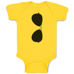 Baby Clothes Stylish Black Sunglass Baby Bodysuits Boy & Girl Cotton