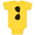 Baby Clothes Stylish Black Sunglass Baby Bodysuits Boy & Girl Cotton