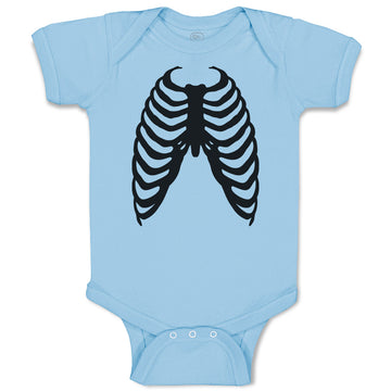 Baby Clothes Human Skull Chest Bone Skeleton Baby Bodysuits Boy & Girl Cotton