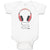 Baby Clothes Stylish Modern Red Headphone Baby Bodysuits Boy & Girl Cotton