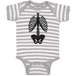 Baby Clothes Silhouette Human Anatomy Skull Bone Skeleton Baby Bodysuits Cotton