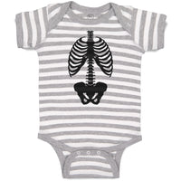 Baby Clothes Silhouette Human Anatomy Skull Bone Skeleton Baby Bodysuits Cotton