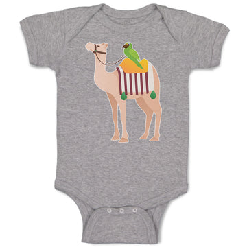 Baby Clothes Parrot Riding on Camel Baby Bodysuits Boy & Girl Cotton