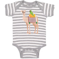 Baby Clothes Parrot Riding on Camel Baby Bodysuits Boy & Girl Cotton