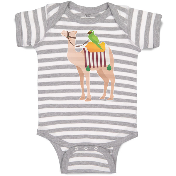 Baby Clothes Parrot Riding on Camel Baby Bodysuits Boy & Girl Cotton