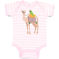 Baby Clothes Parrot Riding on Camel Baby Bodysuits Boy & Girl Cotton