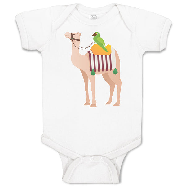 Baby Clothes Parrot Riding on Camel Baby Bodysuits Boy & Girl Cotton