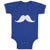 Baby Clothes Man's Facial Hair Mustache Baby Bodysuits Boy & Girl Cotton