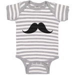 Baby Clothes Man's Facial Hair Mustache Baby Bodysuits Boy & Girl Cotton