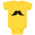 Baby Clothes Man's Facial Hair Mustache Baby Bodysuits Boy & Girl Cotton