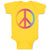 Baby Clothes Peace of Symbol Baby Bodysuits Boy & Girl Newborn Clothes Cotton
