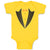Baby Clothes Men's Fashion Coat Suit Costume with Bowtie Baby Bodysuits Cotton
