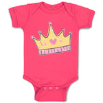 Baby Clothes The King of Ruler Prince Crown Baby Bodysuits Boy & Girl Cotton