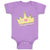 Baby Clothes The King of Ruler Prince Crown Baby Bodysuits Boy & Girl Cotton