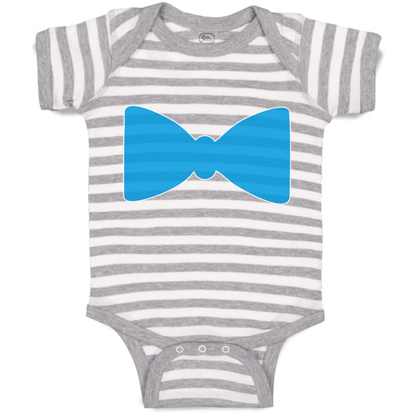 Baby Clothes Elegant Cute Blue Bowtie Baby Bodysuits Boy & Girl Cotton