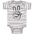 Baby Clothes Peace Symbol Hand Gesture Baby Bodysuits Boy & Girl Cotton