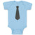 Baby Clothes Striped Neck Tie Style 4 Baby Bodysuits Boy & Girl Cotton