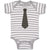 Baby Clothes Striped Neck Tie Style 4 Baby Bodysuits Boy & Girl Cotton