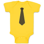 Baby Clothes Striped Neck Tie Style 4 Baby Bodysuits Boy & Girl Cotton