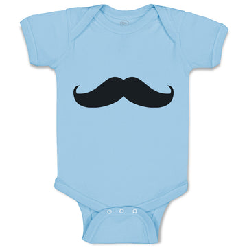Baby Clothes Italy Man's Facial Hair Mustache Style 3 Baby Bodysuits Cotton