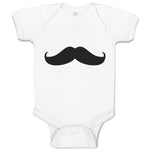 Baby Clothes Italy Man's Facial Hair Mustache Style 3 Baby Bodysuits Cotton