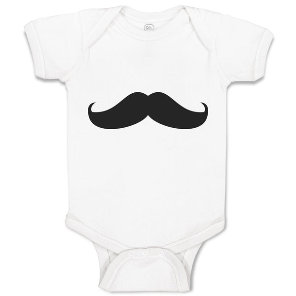 Baby Clothes Italy Man's Facial Hair Mustache Style 3 Baby Bodysuits Cotton