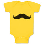 Baby Clothes Italy Man's Facial Hair Mustache Style 3 Baby Bodysuits Cotton