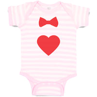 Red Bowtie and Heart Love Symbol