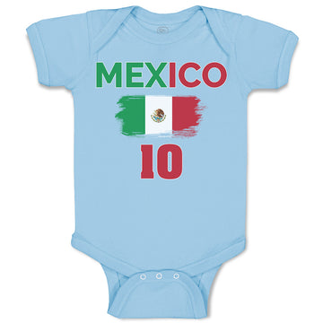 Baby Clothes American National Flag of Mexico 10 United States Baby Bodysuits