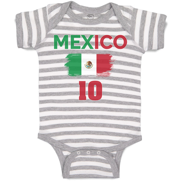 Baby Clothes American National Flag of Mexico 10 United States Baby Bodysuits