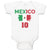 Baby Clothes American National Flag of Mexico 10 United States Baby Bodysuits