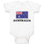 Baby Clothes American National Flag of Australia Usa Baby Bodysuits Cotton