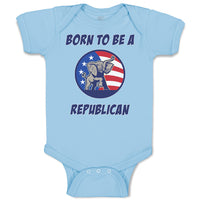 Baby Clothes Born Republican Elephant Mascot Usa Stars Stripes Flag Cotton