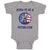 Baby Clothes Born Republican Elephant Mascot Usa Stars Stripes Flag Cotton