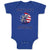 Born to Be A Republican An Elephant Mascot with American Usa Stars and Stripes Flag