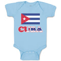 Baby Clothes National Flag of Cuba Design Style 1 Baby Bodysuits Cotton