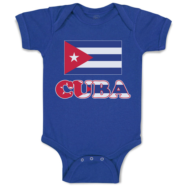 Baby Clothes National Flag of Cuba Design Style 1 Baby Bodysuits Cotton