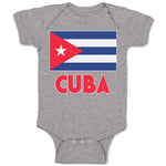 Baby Clothes National Flag of Cuba Design Style 2 Baby Bodysuits Cotton